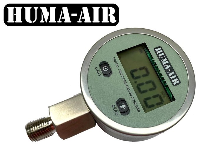 Digital pressure gauge 65 mm. G1/8 BSP (250 bar working pressure)