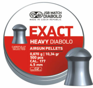 JSB Exact Heavy Airgun Pellets .177 - 4.52 _ 10.34 grain 500 pc