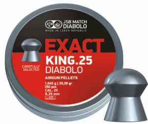 JSB King Airgun Pellets .25 - 6.35 _ 25.39 grain 350 pc
