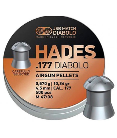 JSB .177 Hades Airrifle Pellets 10.34 Gr 500 pc