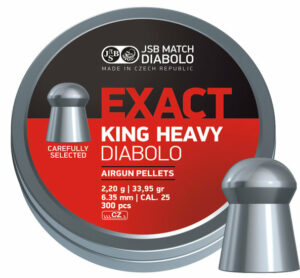 JSB King Airgun Pellets .25 - 6.35 _ 25.39 grain 350 pc