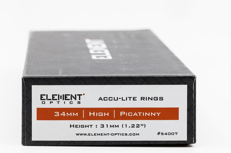 Element Optics Accu Lite 30 mm Scope Mounts High Model Picatinny Base