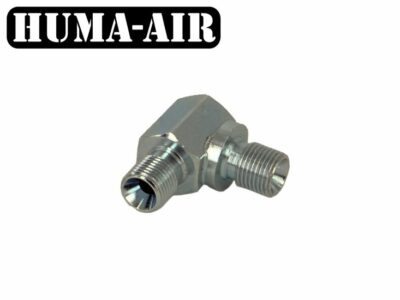 Adaptor Block Elbow 90º 1/8″ BSP male to 1/8″ BSP male