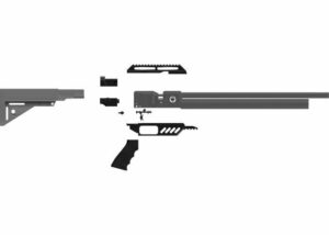 FX Dreamline Classic or Bullpup Conversion Kit into Dreamline Tactical 01