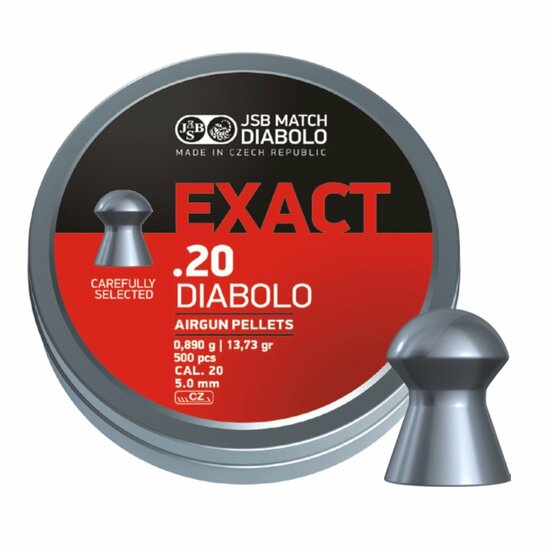 JSB Exact Airgun Pellets .20 - 5.0 _13.73 grain 500 pc