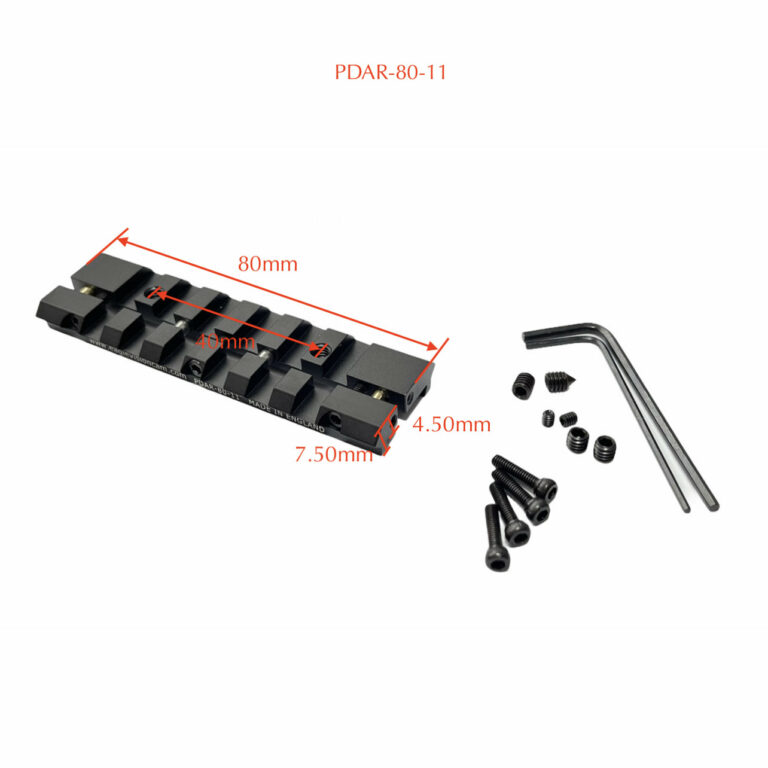 Eagle Vision 13 mm Dovetail To Picatinny Rail Adaptor 80 mm.