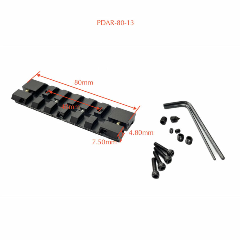 Eagle Vision 13 mm Dovetail To Picatinny Rail Adaptor 80 mm.