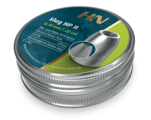 H&N .25 Airrifle Slugs HP II 32 Grain 120 pc (.250 / 6.35)