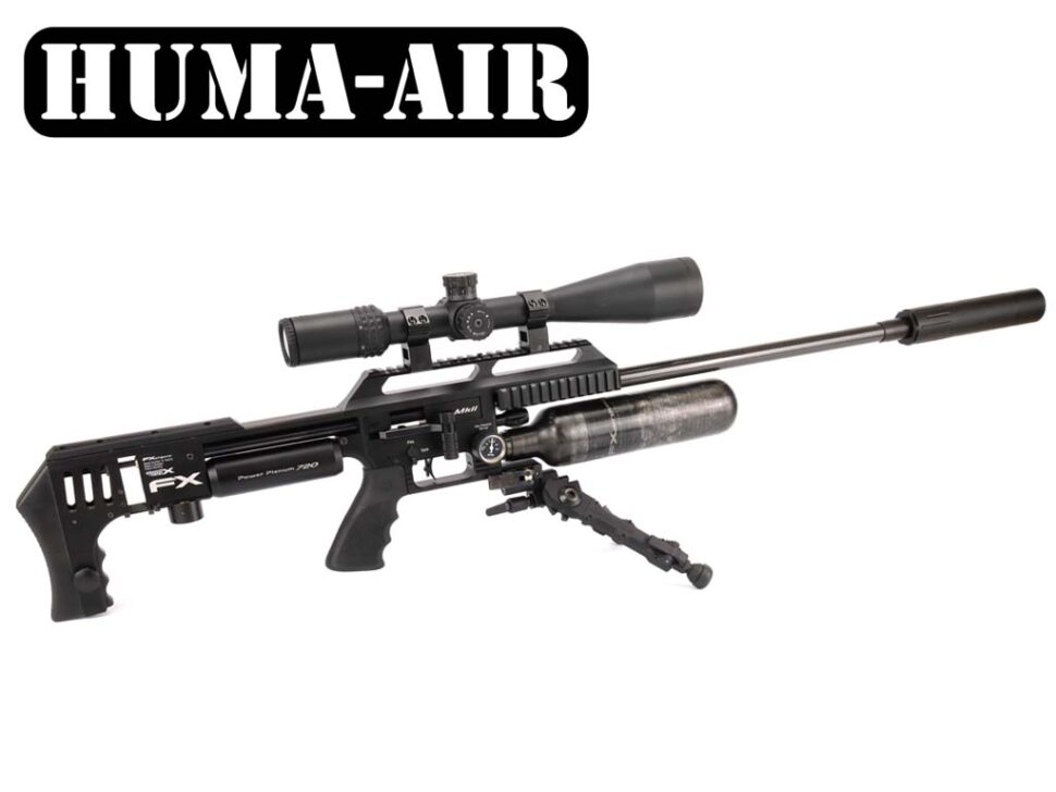 Extended Scope Rail With Barrel Stiffener And Tensioner Kit For FX Impact by Huma-Air