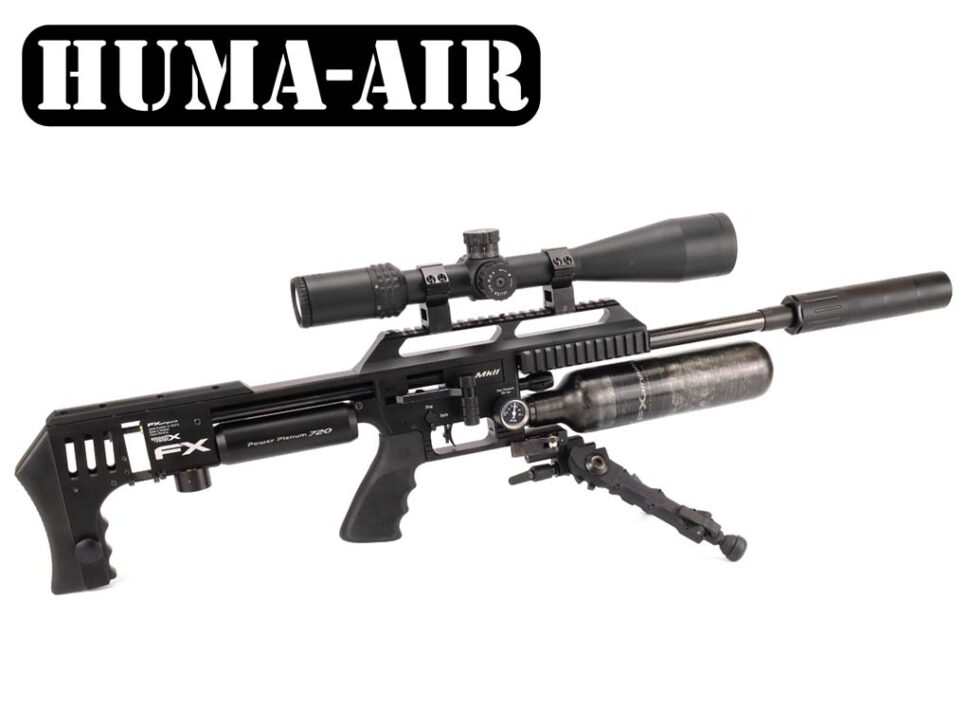 Extended Scope Rail With Barrel Stiffener And Tensioner Kit For FX Impact by Huma-Air