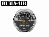 Mini Pressure Gauge 23 mm. G1/8 BSP Black Dial