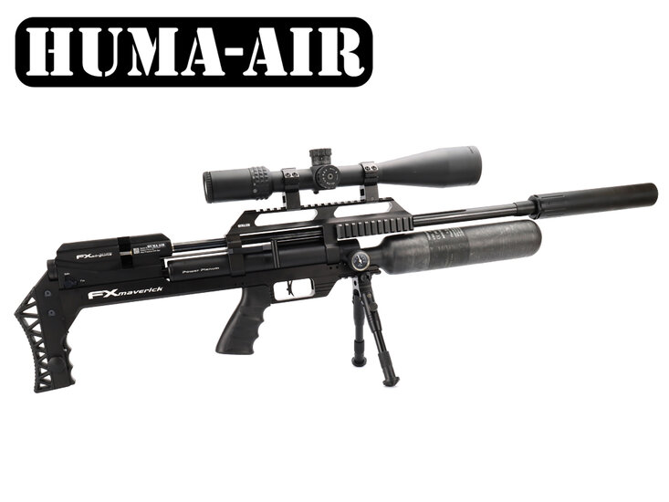 Extended Scope Rail With Barrel Stiffener And Carbon Fibre Tensioner Kit For FX Maverick by Huma-Air