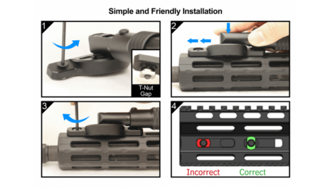 UTG Recon Flex M-LOK Bipod 5.7″-8″ Center Height (TL-BPDM01)
