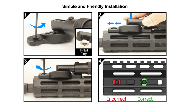 UTG Recon Flex M-LOK Bipod 5.7″-8″ Center Height (TL-BPDM01)