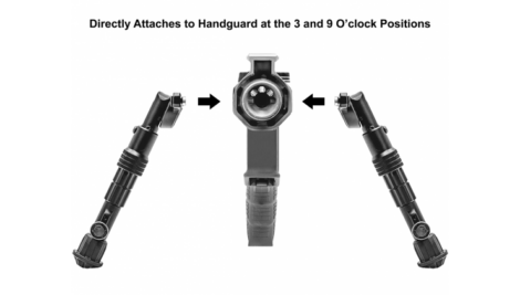 UTG Recon Flex M-LOK Bipod 5.7″-8″ Center Height (TL-BPDM01)