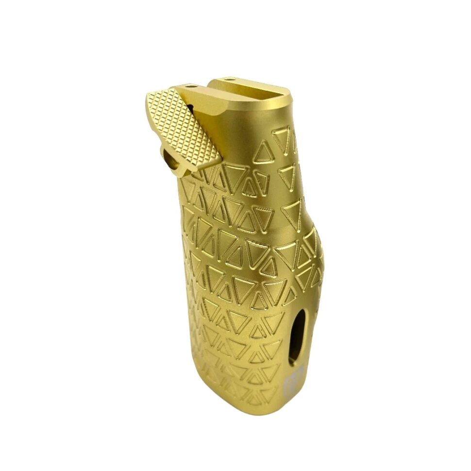 Saber Tactical AR Style Vertical Grip With Thumb Rest Gold ST0050B
