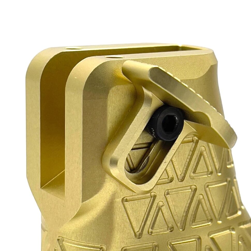Saber Tactical AR Style Vertical Grip With Thumb Rest Gold ST0050B