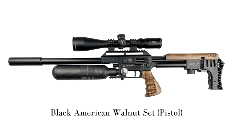 Black American Walnut Pistol Grip By Form Rifle Stocks