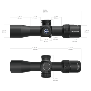 Vector Optics Veyron 2-8x32IR SFP MPR-V5 Compact Scope Rifle Scope (SCOC-43)