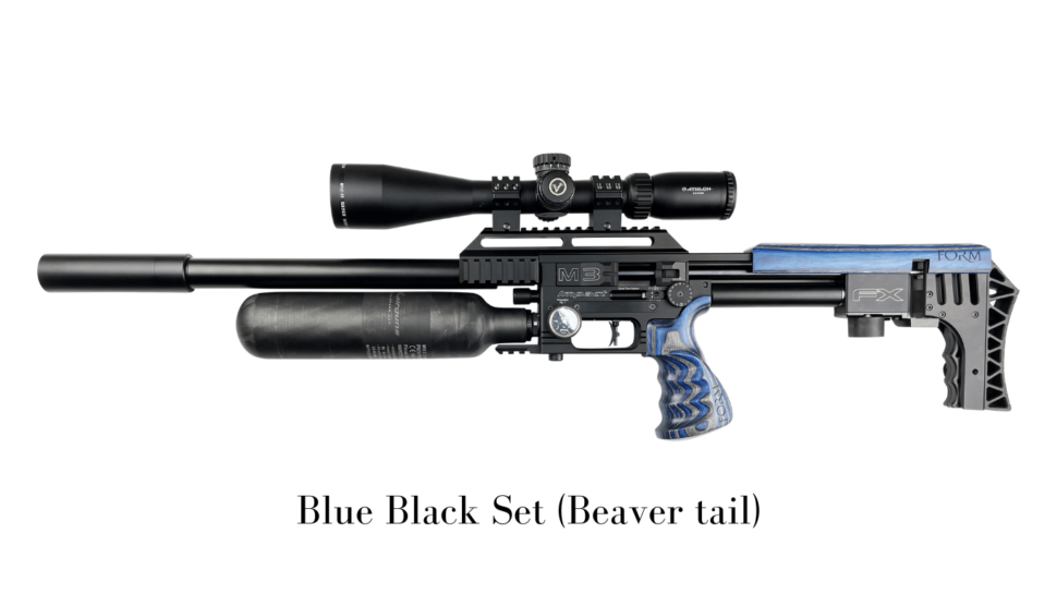 FX Impact Laminated Cheek Piece Blue and Black By Form Rifle Stocks