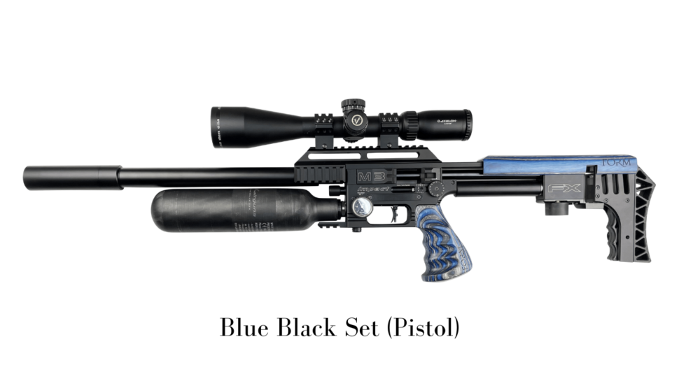 Laminated Pistol Grip Blue and Black By Form Rifle Stocks
