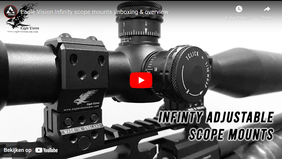 Video Eagle Vision Backward Infinity Adjustable Scope Mounts INS 34 Weaver Picatinny