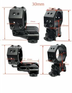 Eagle Vision Backward Infinity Adjustable Scope Mounts INS 30 Weaver Picatinny