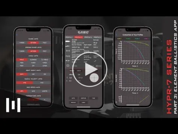 Video Element Optics Rifle Scope Hypr-7 7×50