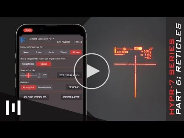 Video Element Optics Rifle Scope Hypr-7 7×50