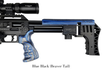 FX Impact Laminated Cheek Piece Blue and Black By Form Rifle Stocks