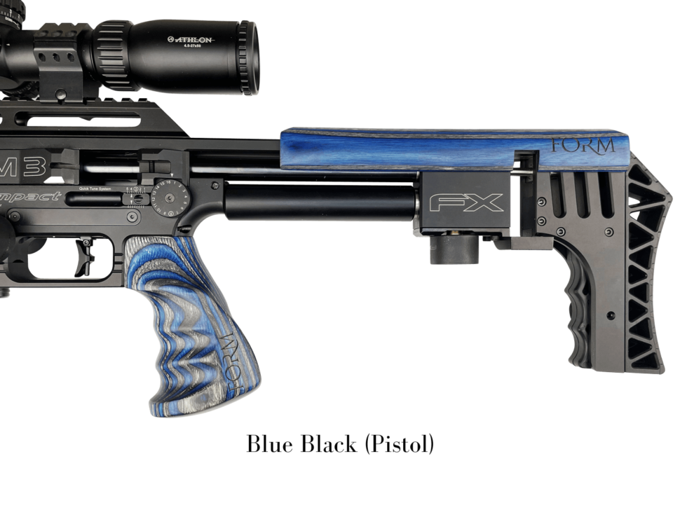 Laminated Pistol Grip Blue and Black By Form Rifle Stocks