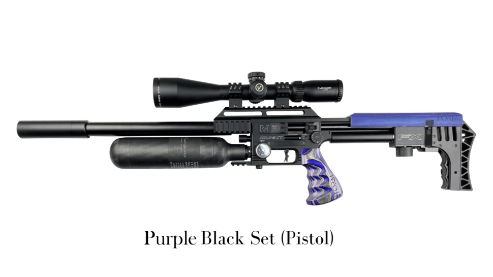 Laminated Pistol Grip Purple And Black By Form Rifle Stocks