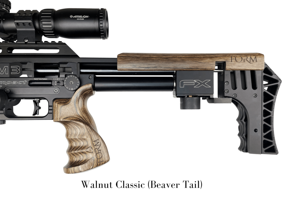 FX Impact Black American Walnut Cheek Piece By Form Rifle Stocks