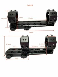 Eagle Vision Infinity Elevation Scope Mount Picatinny 30mm Forward/Backward 108 MOA