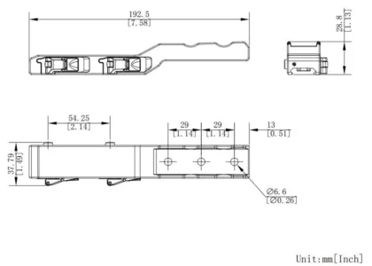 Weaver-Picatinny QR mount for Hikmicro Thunder, Panther, Cheetah serie