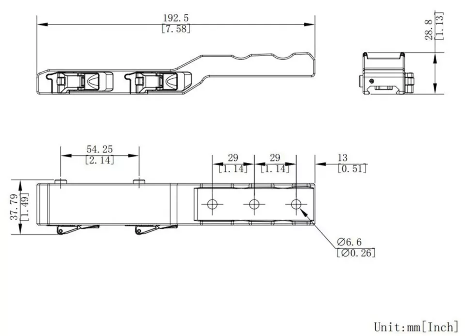 Weaver-Picatinny QR mount for Hikmicro Thunder, Panther, Cheetah serie