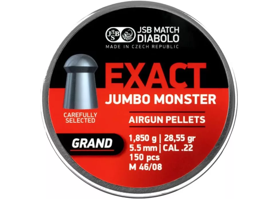 JSB .22 Jumbo Exact Monster Grand Airrifle Pellets 28.55 Gr 150 pc (5,52)