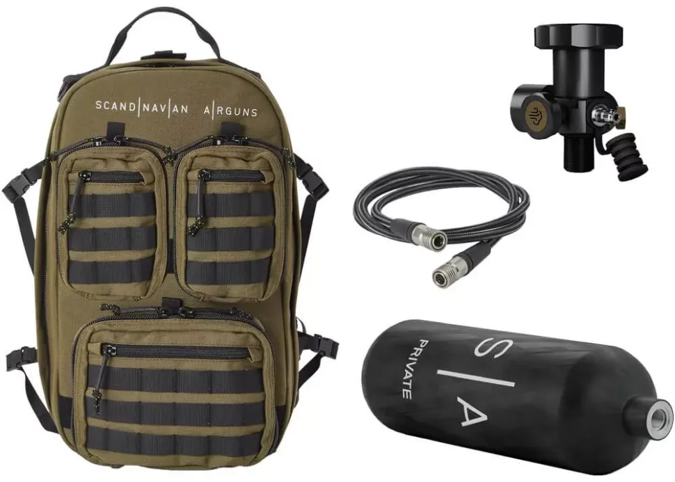Backpack With 2 Liter Carbon Fiber Tank Set Scandinavian Arms