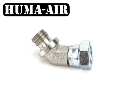 Swivel Adaptor Elbow 45º 1/4″ BSP Male to 1/4″ BSP Female