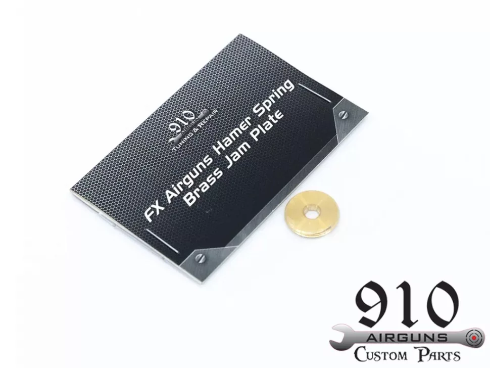 Brass Jam Plate for FX Airguns Hammer Adjuster By 910 Custom Parts