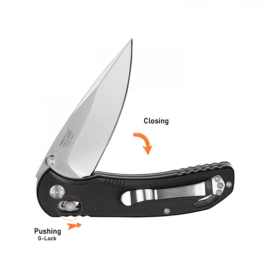 Ganzo G6252 Black Folding Knife