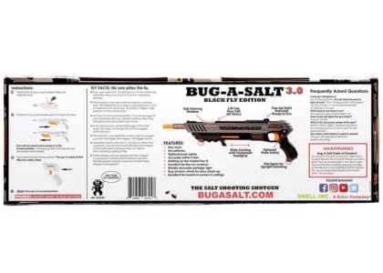 BugBuster Bug-A-Salt Black Fly 3.0 Fly Swatter
