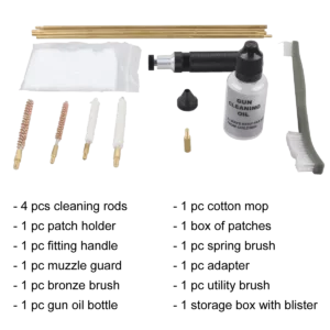 Gunpany 19 pc. Air Gun Cleaning Kit Combo .177-.22 By Vector Optics