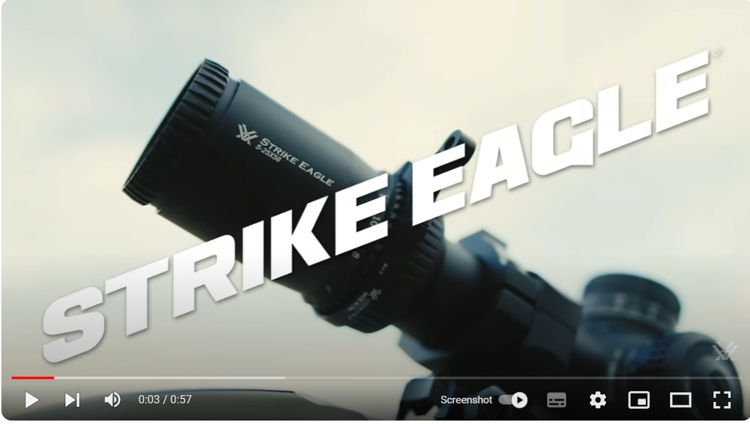 Video Vortex Strike Eagle 5-25×56 EBR-7C MRAD Rifle Scope