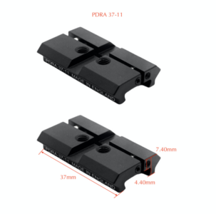 Eagle Vision 13 mm Dovetail To Picatinny Rail Adaptor 37 mm. (2 pc.)