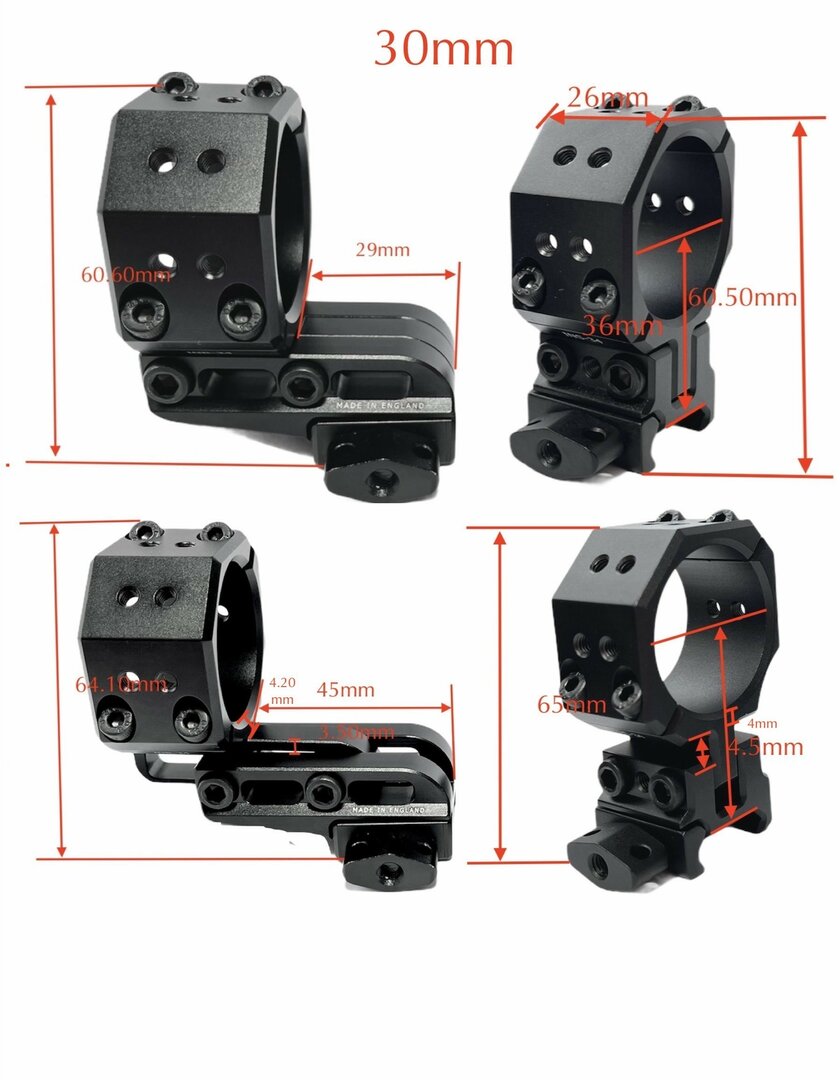 Eagle Vision Backward Infinity Adjustable Scope Mounts INS 34 Weaver Picatinny