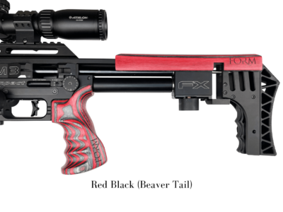 Laminated Handgrip Beavertail Red and Black By Form Rifle Stocks