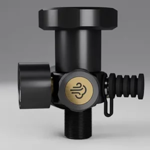 M18x1,5 Scuba Bottle Valve With Two Gauges And Bleed Screw SA ADJT SB