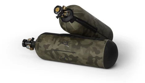 6.8 L HPA Bottle Sleeve With Carrying Handle Green Camo