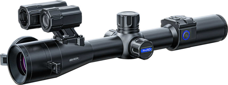 Pard Night Stalker 4K-70-LRF-IR850 Range Finder, Ballistic Calculator, Day and Night Rifle Scope